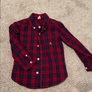 Gap Plaid Kids Shirt - Red and Blue